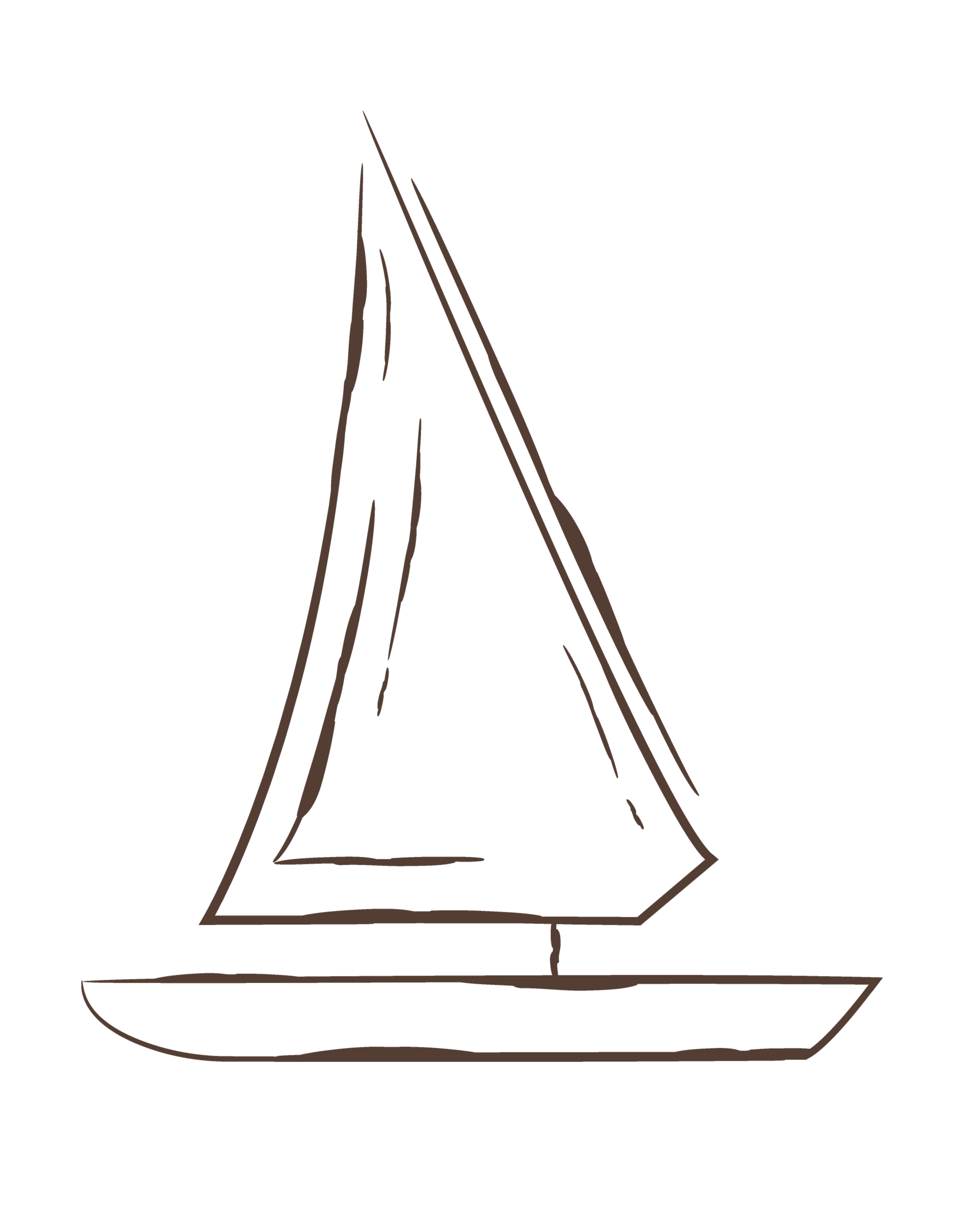 Ilustração de um barco à vela