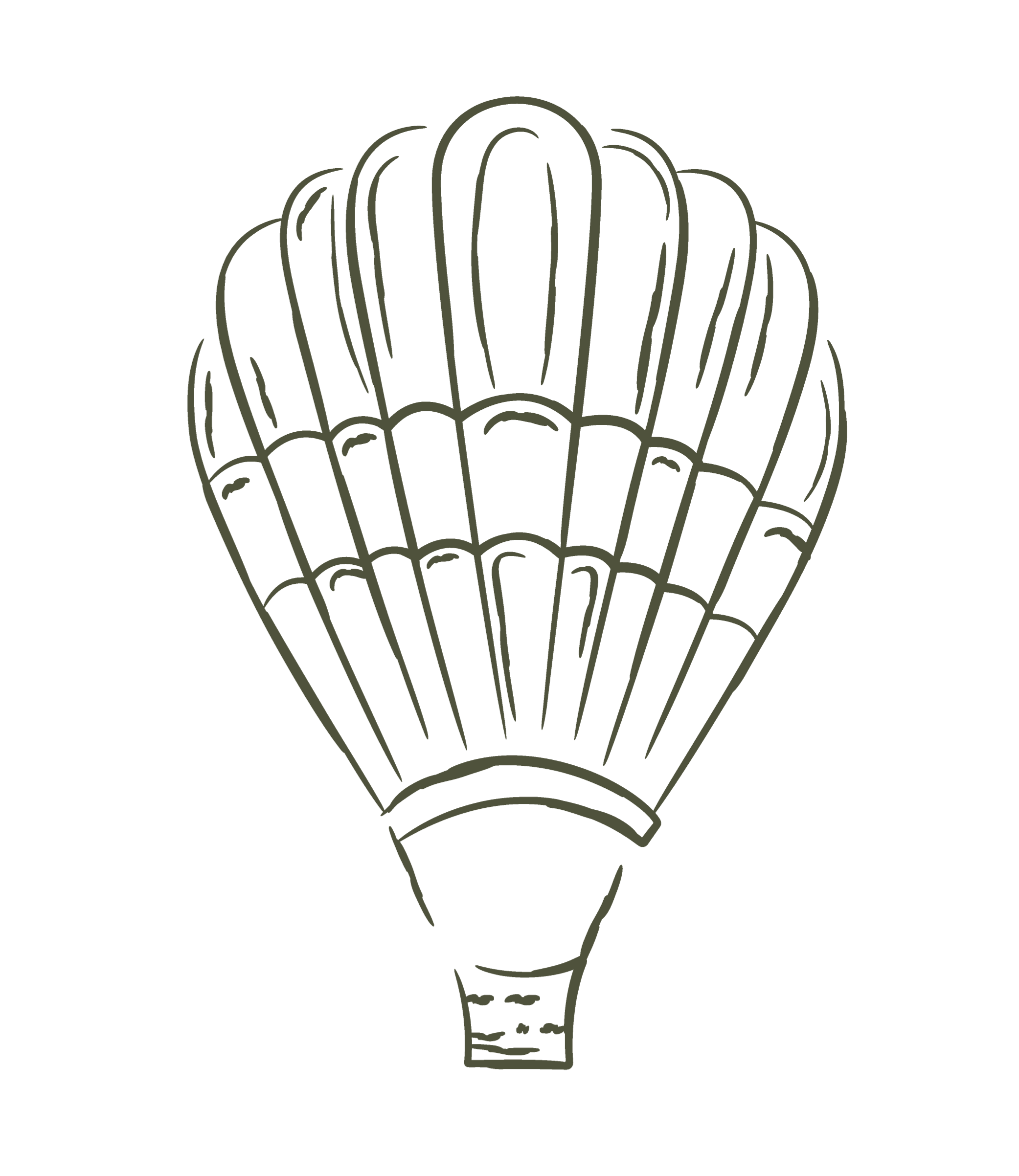 Ilustração de um balão de ar quente