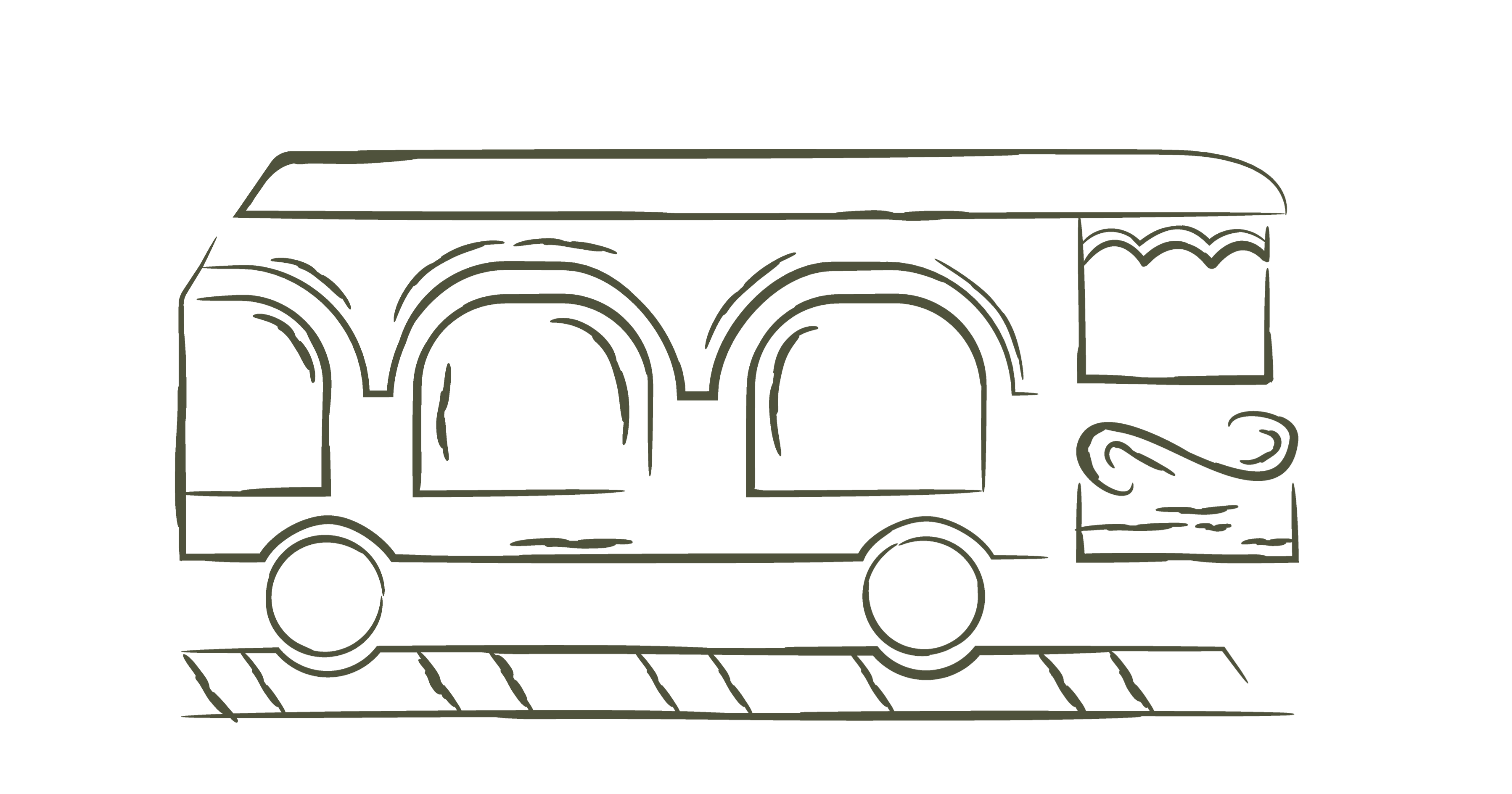 Ilustração de um vagão de trem
